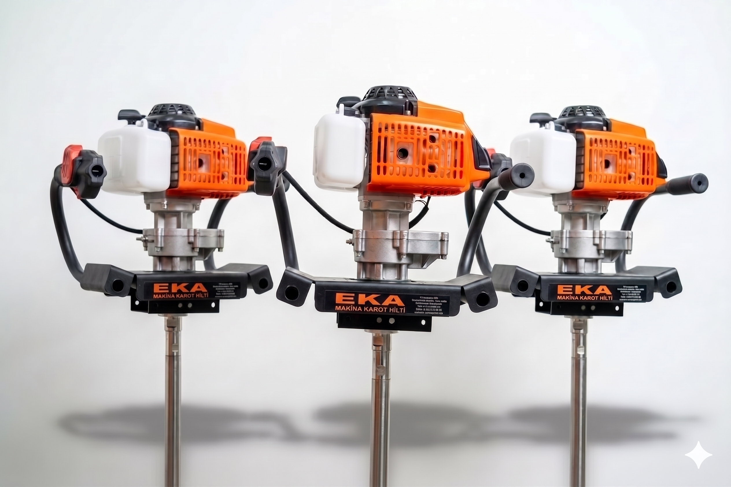 EKA TRUVA 5.5HP BENZİNLİ KAROT & EL SONDAJ MAKİNESİ 5MT AVANTAJLI SET!!! - Eka Makine